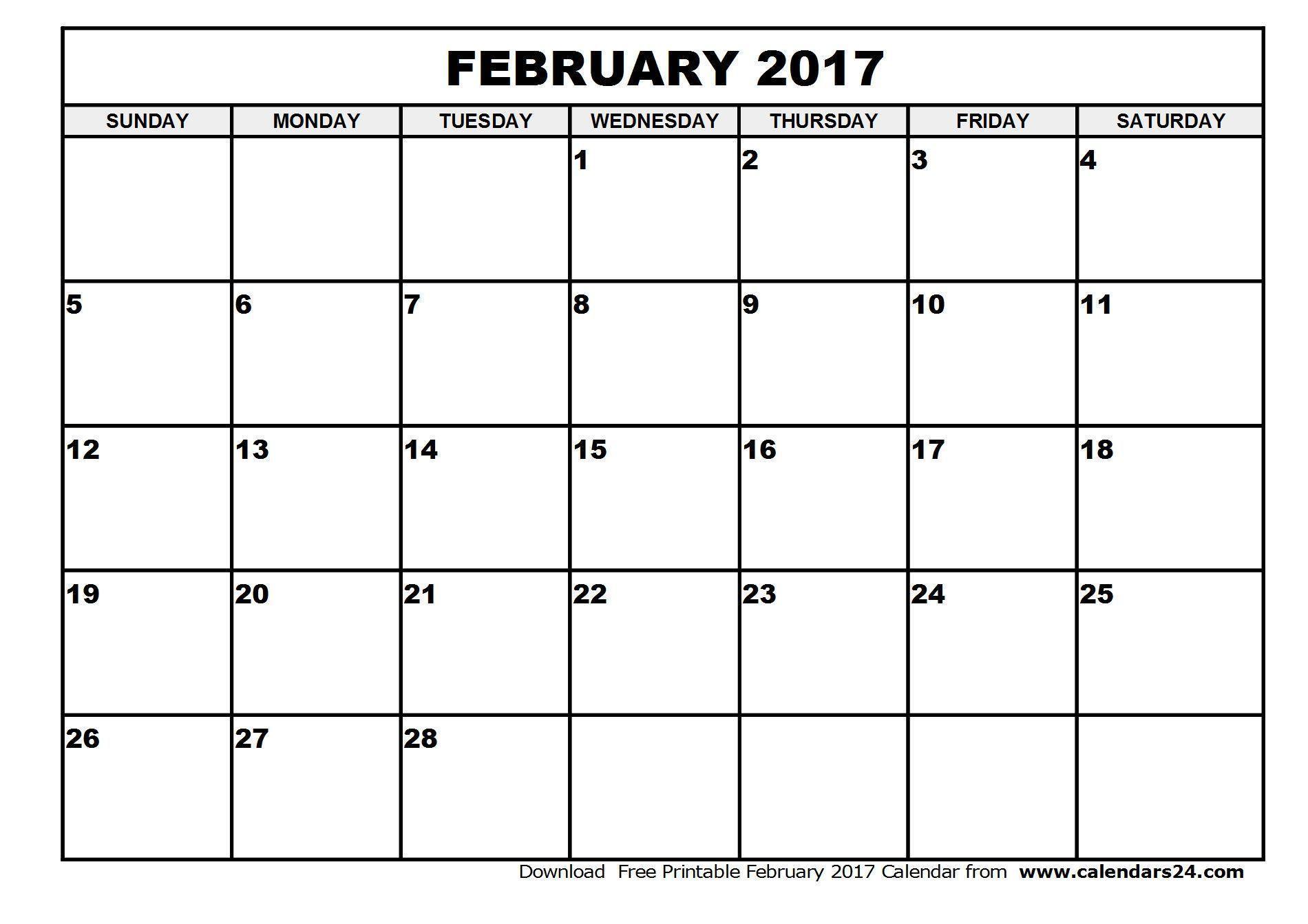 February 2017 Wallpapers Calendar - Wallpaper Cave