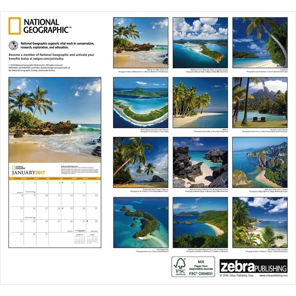National Geographic Islands Wall Calendar: 9781772180138