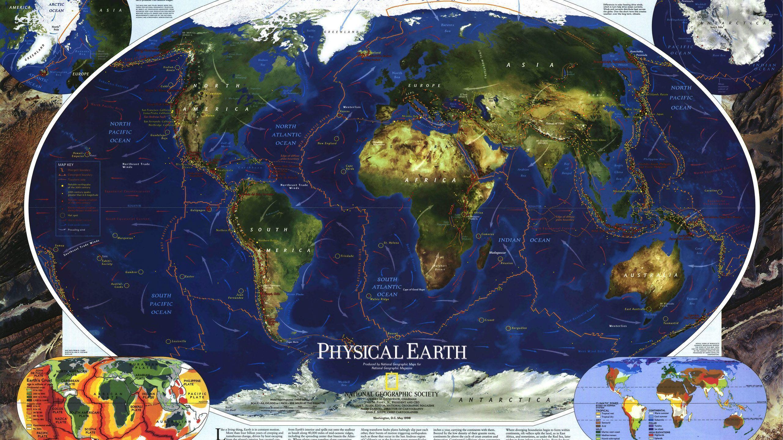 Educational, Maps, National Geographic World Map