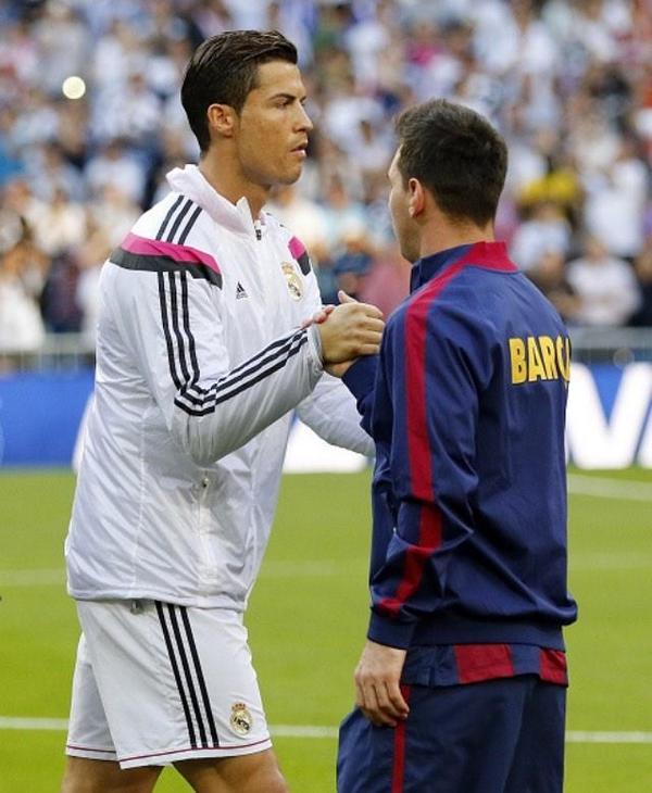mesqueunclub.gr: Picture: Messi and Madrid&;s Ronaldo before