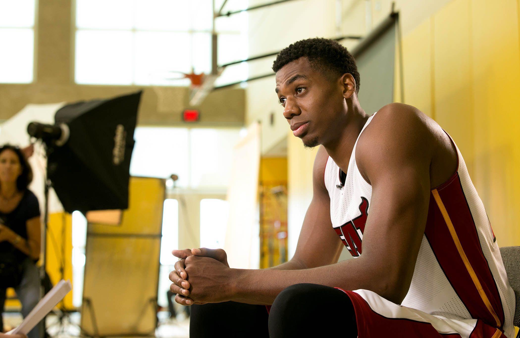 Heat&;s Hassan Whiteside celebrates big contract with trip to