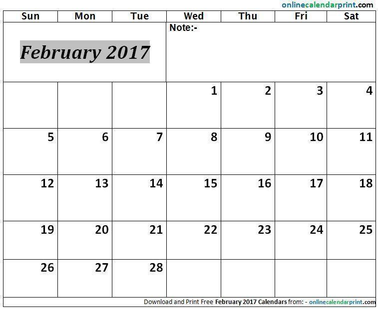 May 2017 Blank Calendar