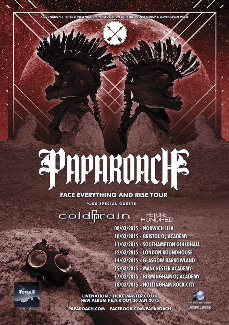 Papa Roach Announce UK Tour Support!