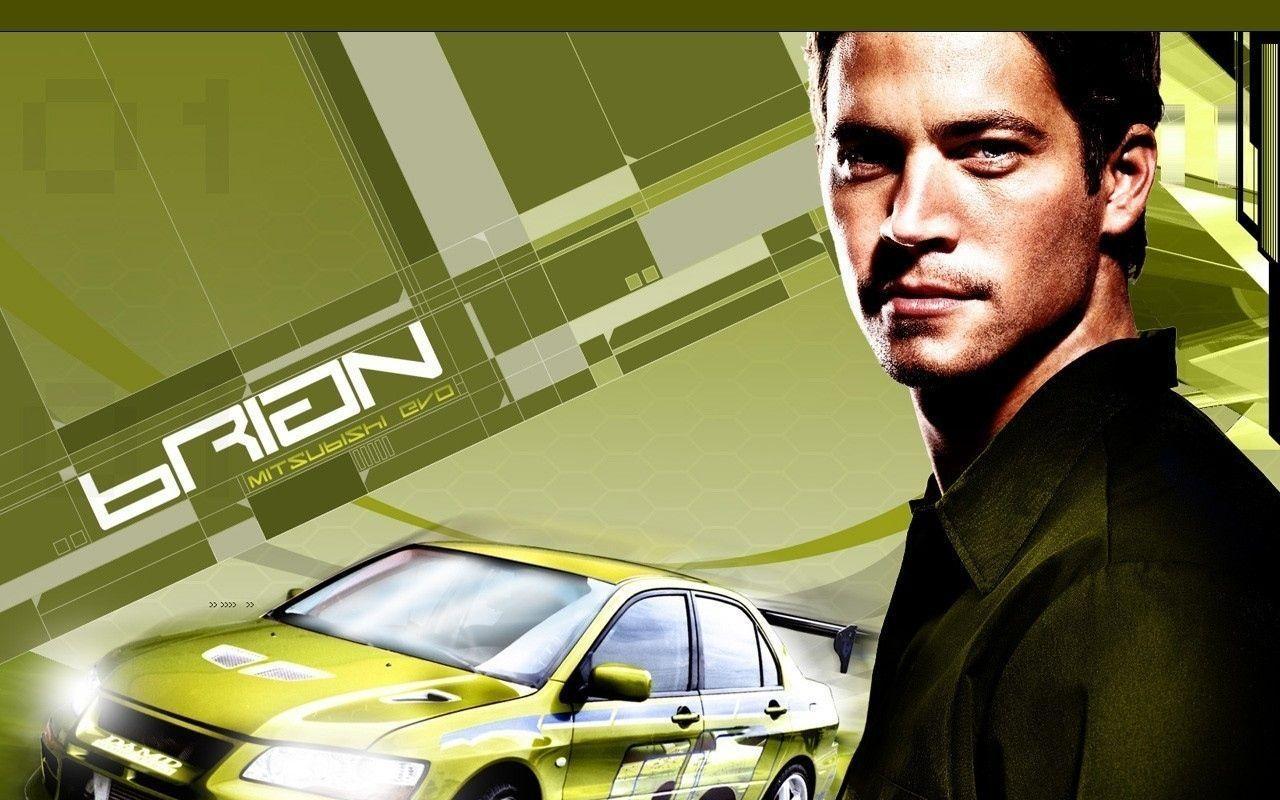 fast furious paul walker brian conner car mitsubishi evolution 4925