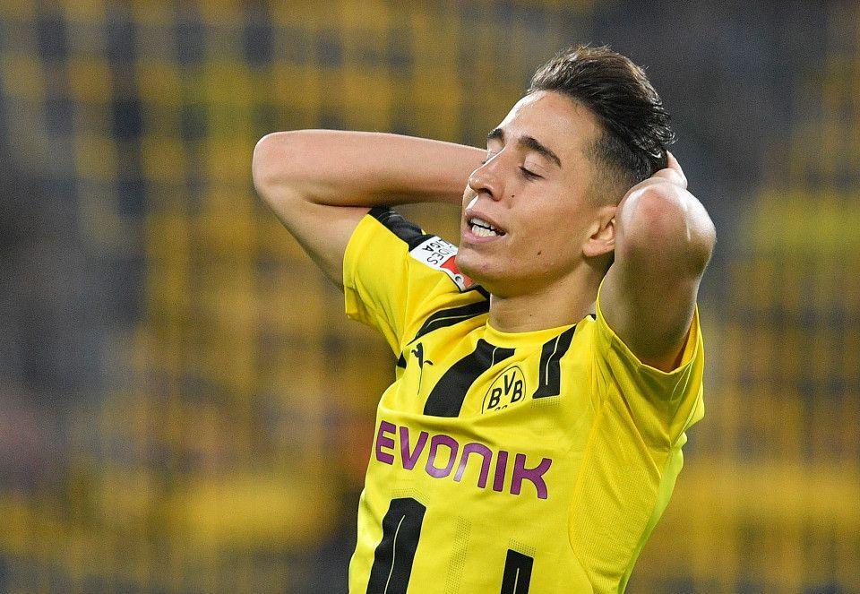 Emre Mor was shown a straight red late on
