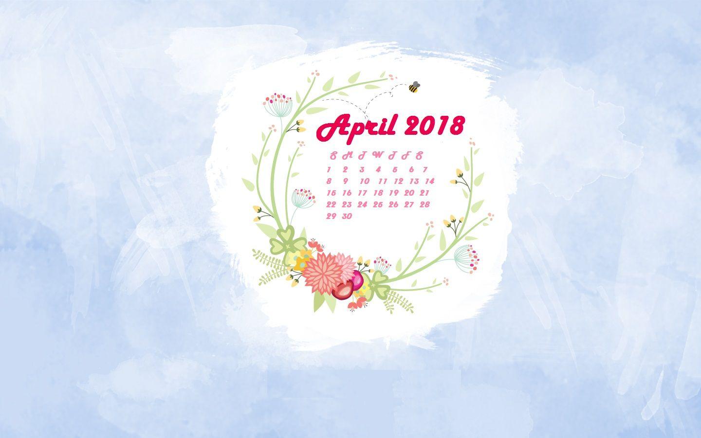 April 2018 Calendar Wallpapers Wallpaper Cave