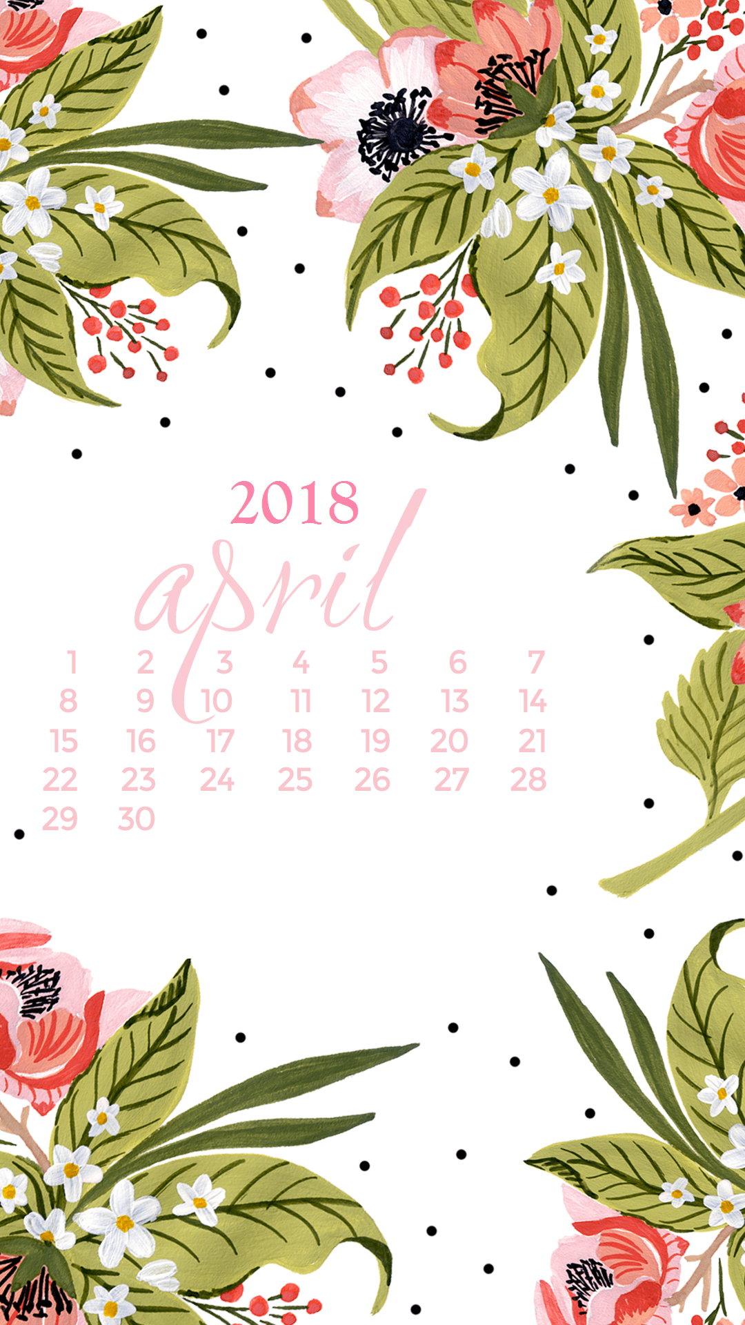 April 2018 iPhone Calendar Wallpaper 2018 iPhone Calendar Wallpaper. Calendar 2018 2018 Calendar Wallpaper