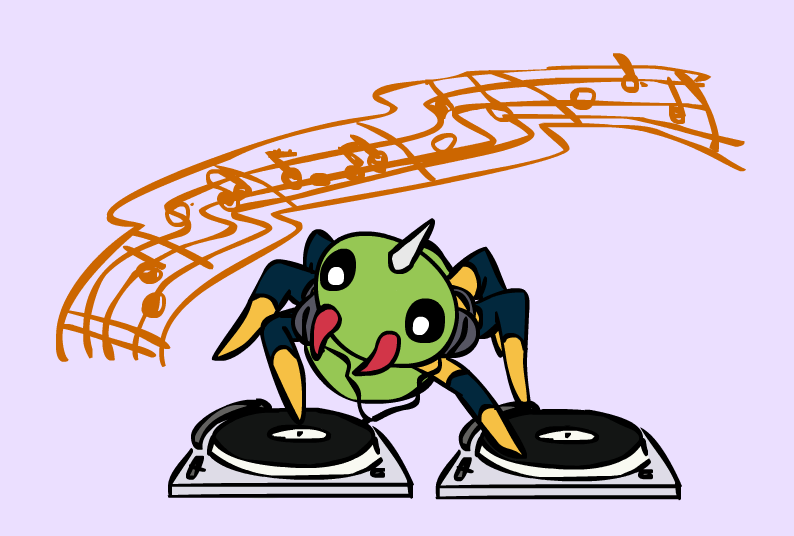 Spinarak DJ by sunnyfish. DJ HD Wallpaper