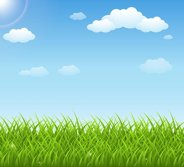 Free Sunny Day Grass line Background Vector Illustration Day Background
