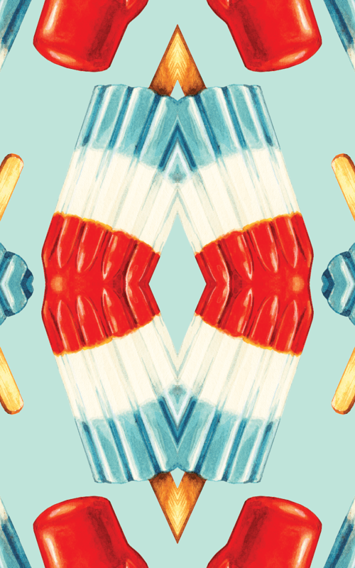 Pop Pattern fabric Pop Wallpaper