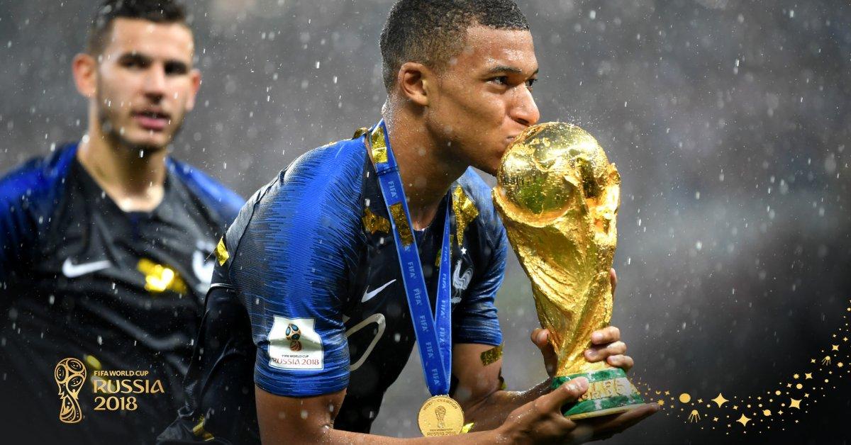 France World Champions 2018 Mbappe