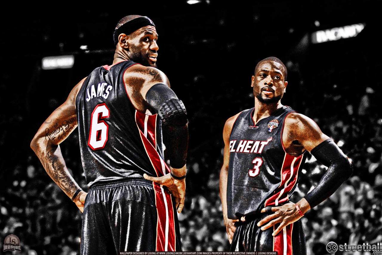LeBron And D Wade Wallpaper Miami Heat
