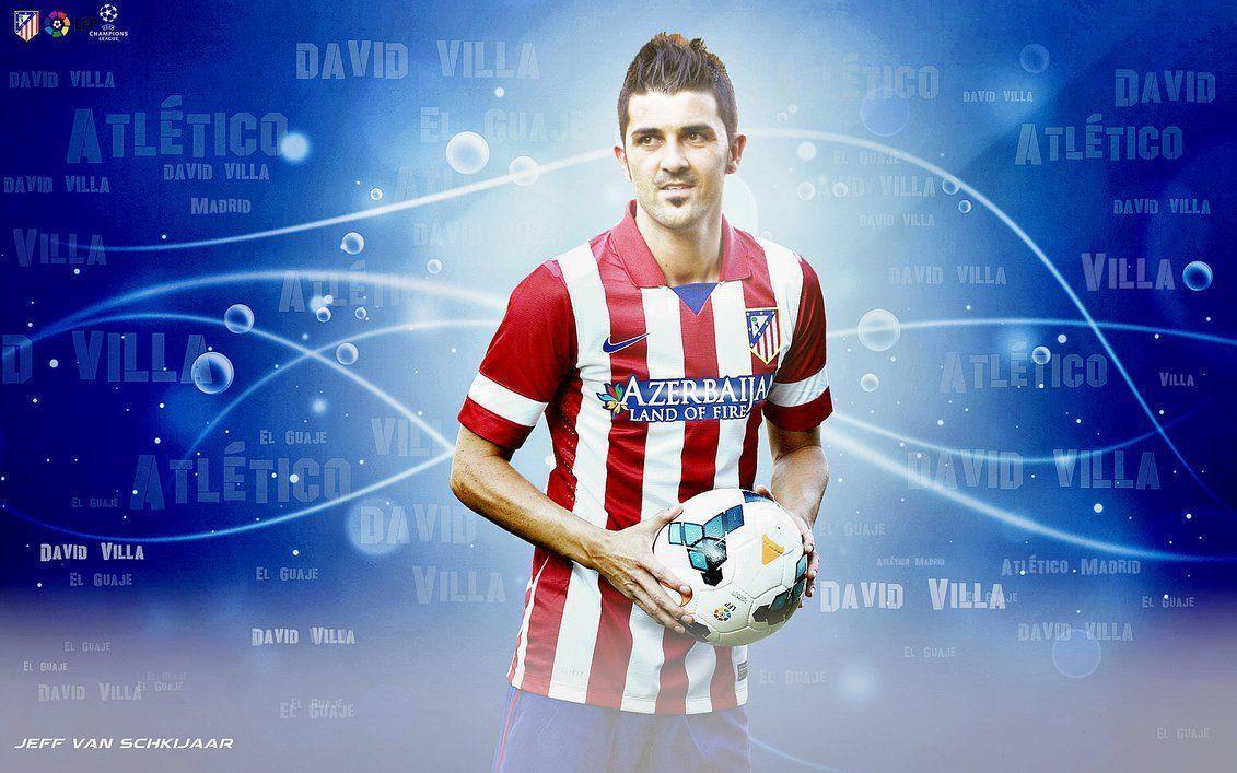 david villa atletico wallpaper 2014