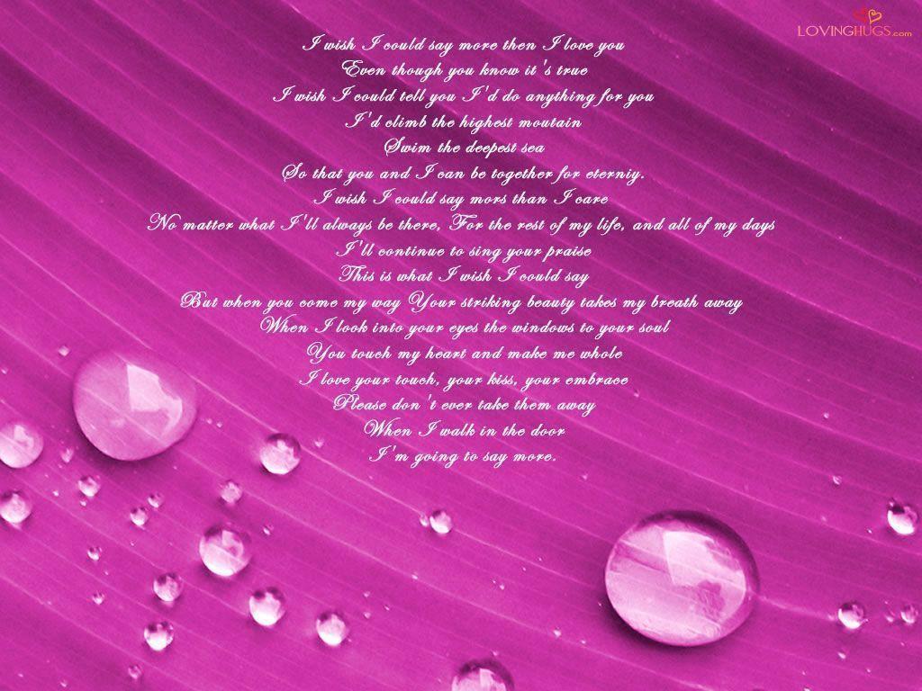 I Love You Poem Wallpaper. quoteeveryday