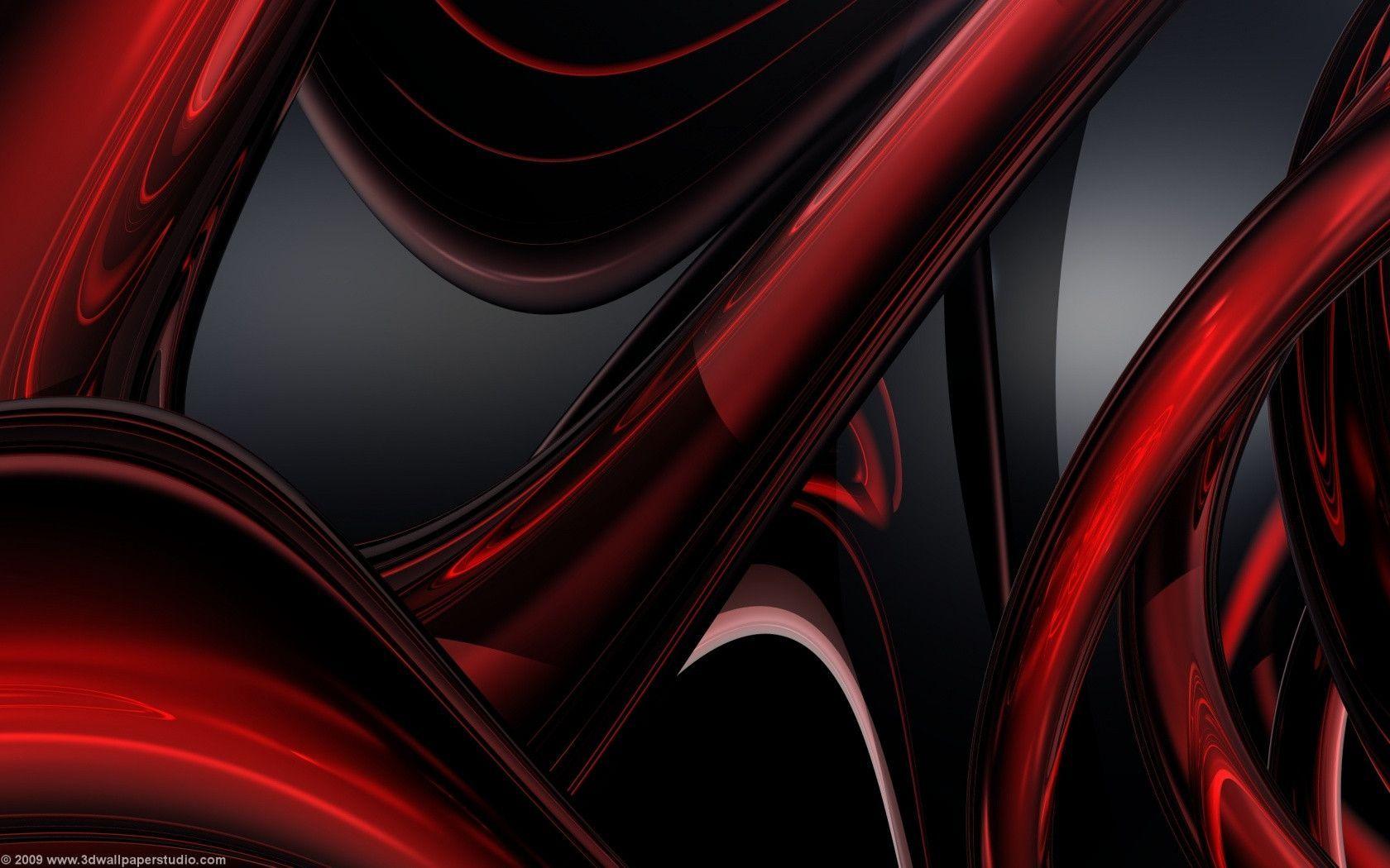 Black And Red Abstract 9681 HD Wallpaper