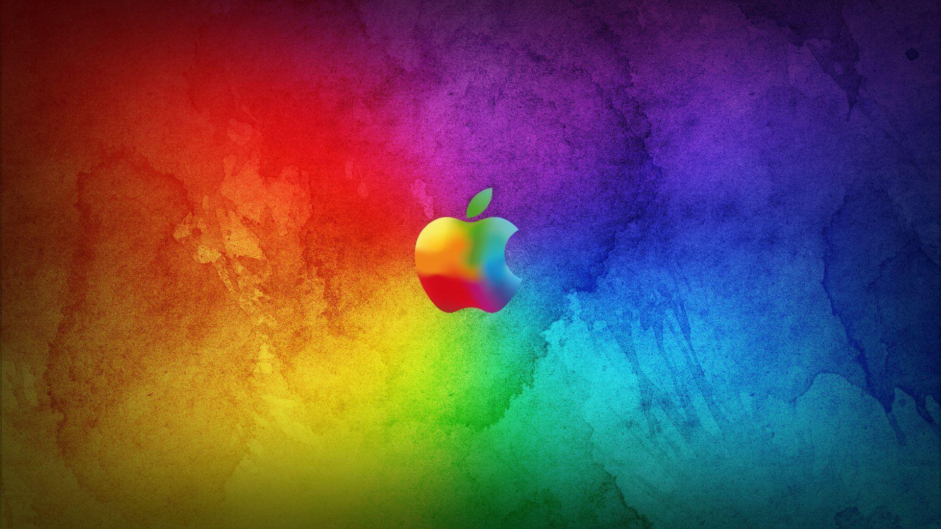 Apple rainbow logo wallpapers