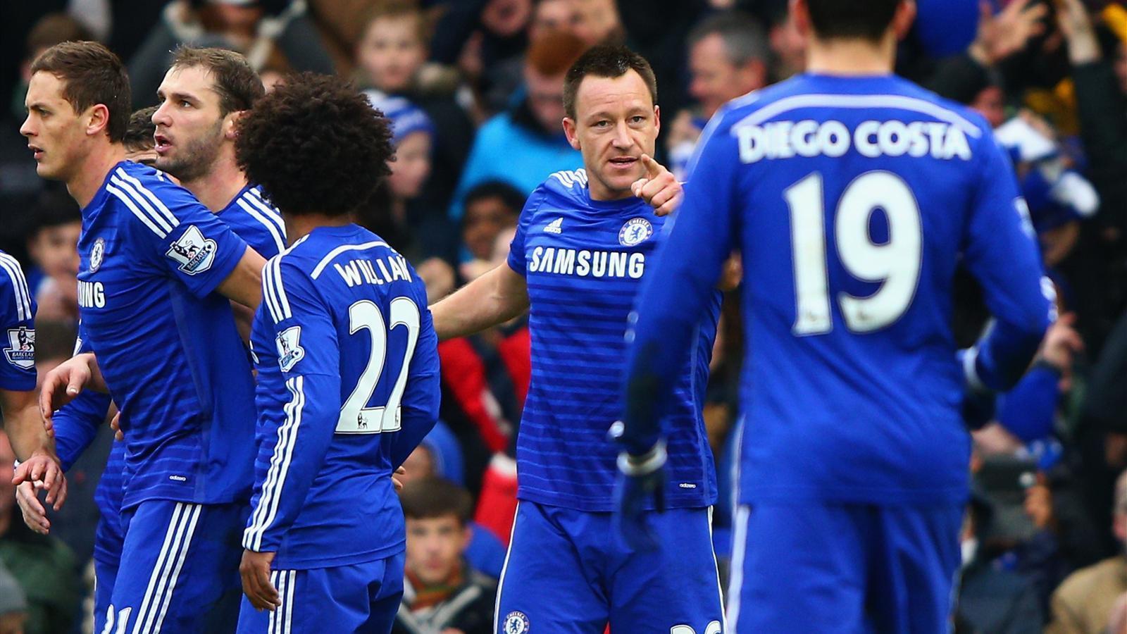 Chelsea enjoy dominant win over West Ham League 2014
