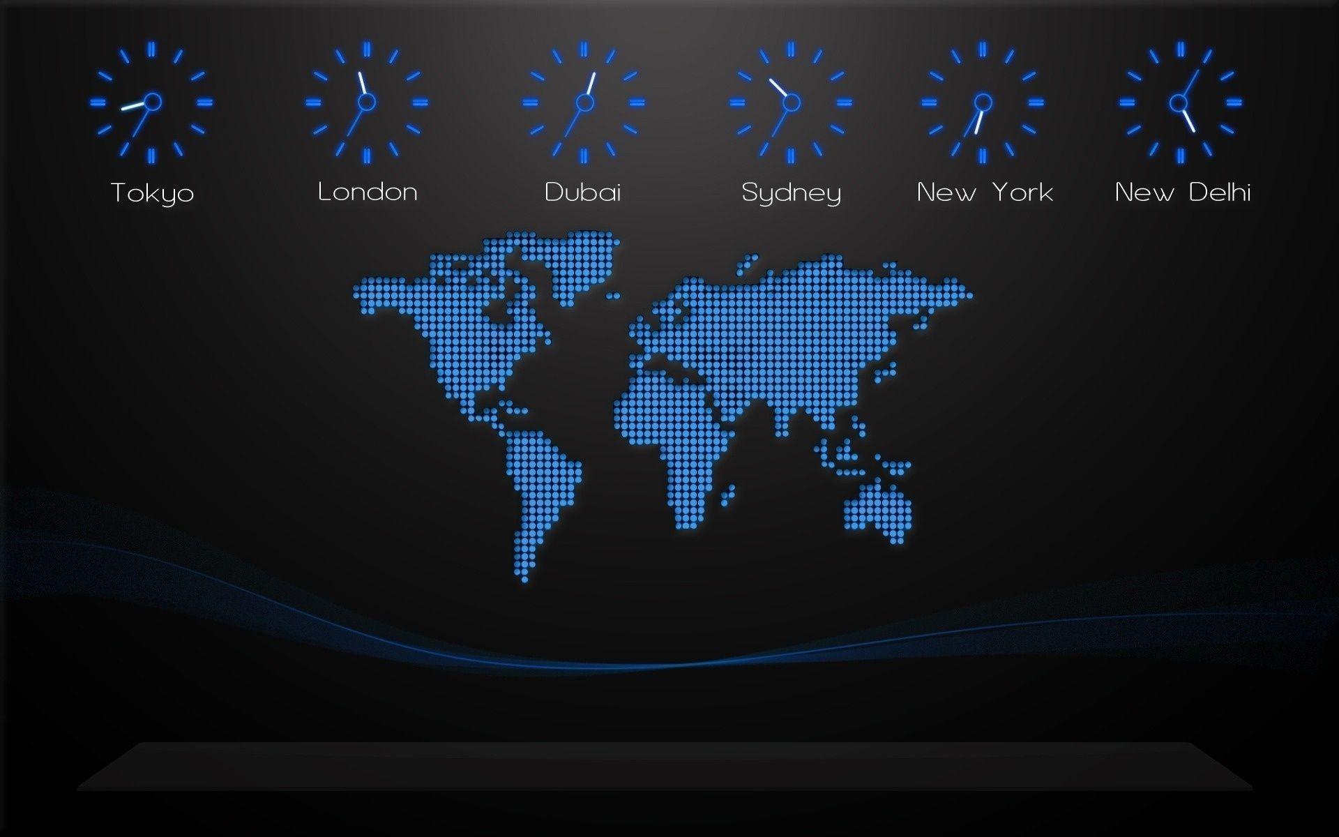 Wallpaper For > World Map Desktop Background