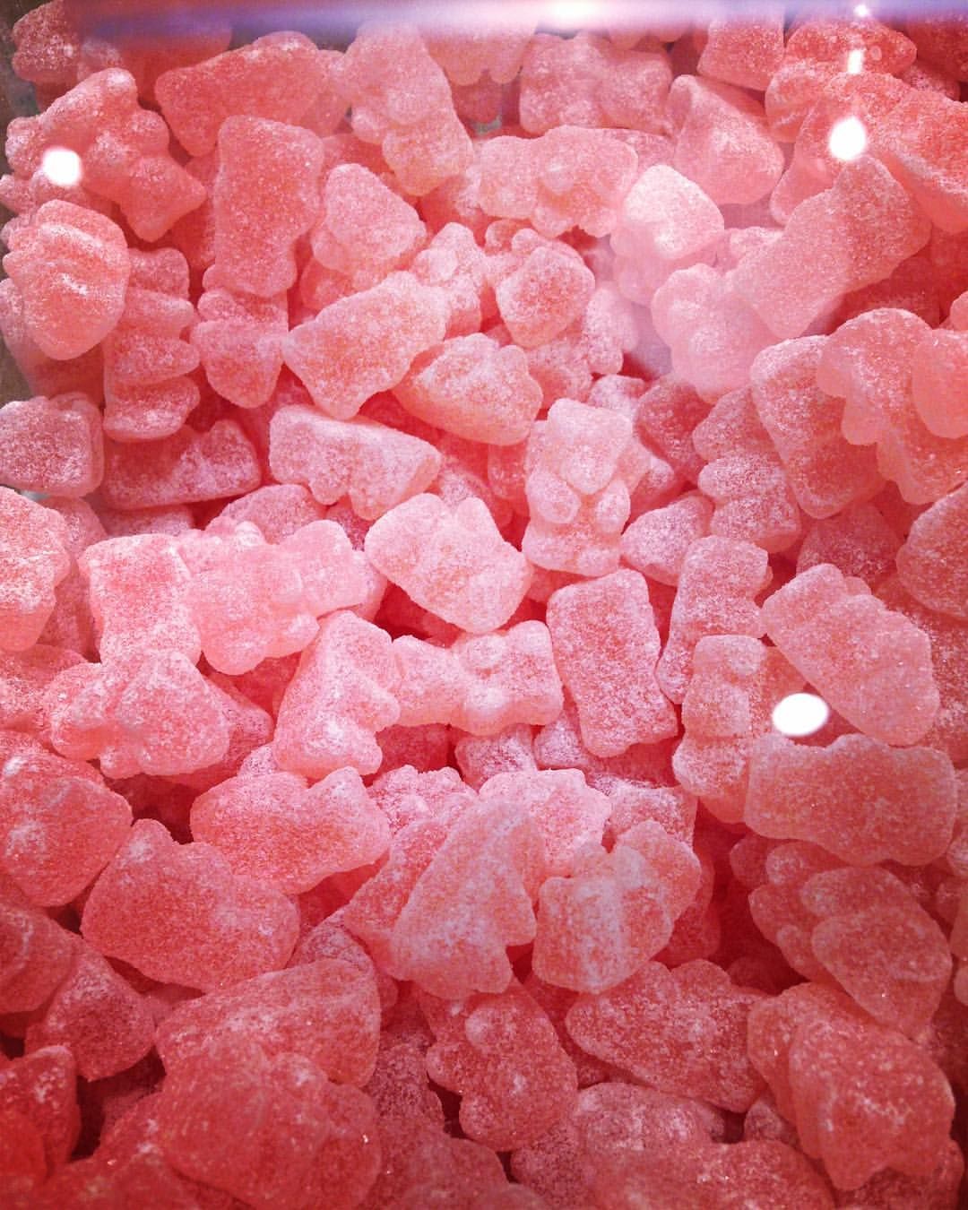 a pink sea of rosé gummy bears. I know what I'll be dreaming about tonight ✨ sweet dreams, coco lovers. . .. Gummy bears, Pink, Gummies
