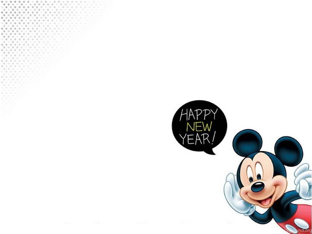 Mickey Mouse New Year Wallpaper Desktop Background
