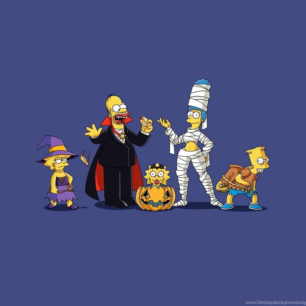 Funny Halloween Wallpaper Treehouse Of Horror Costumes HD Wallpaper