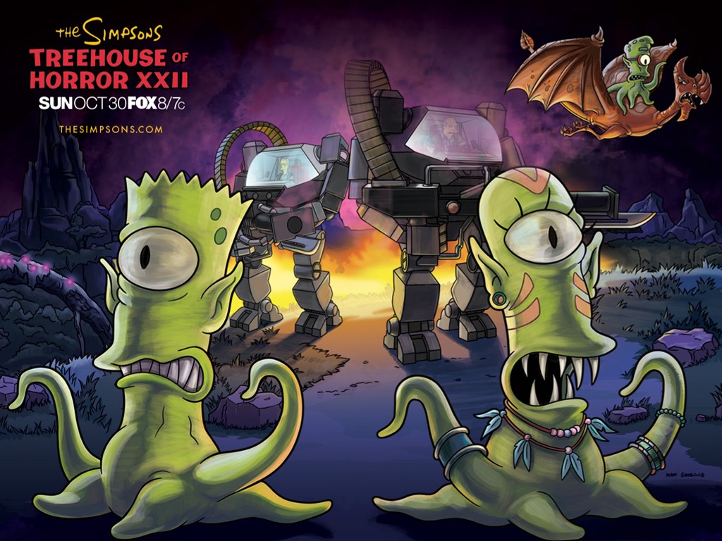 My Free Wallpaper Wallpaper, Simpsons of Horror XXII