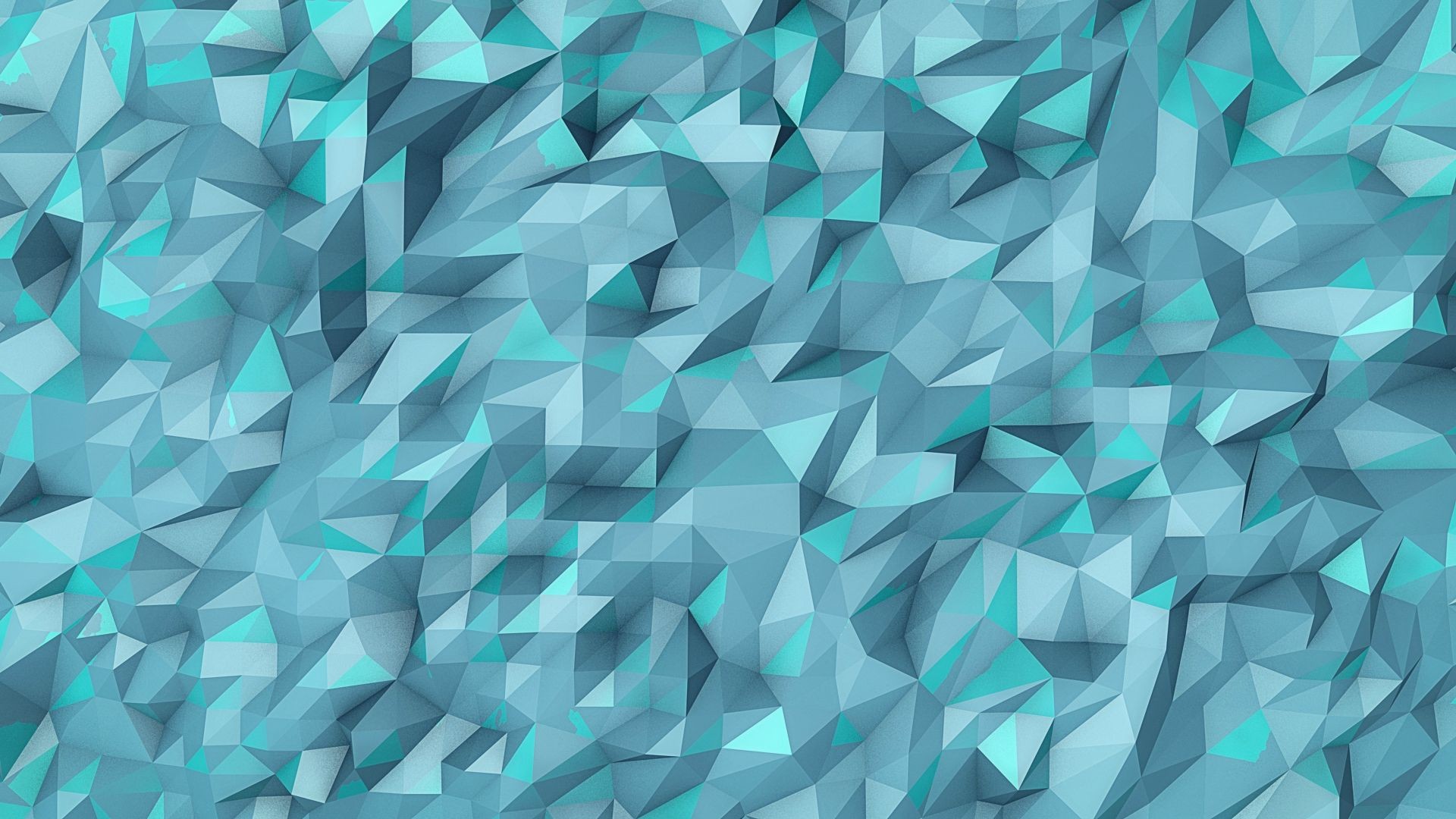 Wallpaper, abstract, low poly, symmetry, green, blue, triangle, pattern, texture, circle, turquoise, aqua, color, shape, design, line, petal, 1920x1080 px 1920x1080