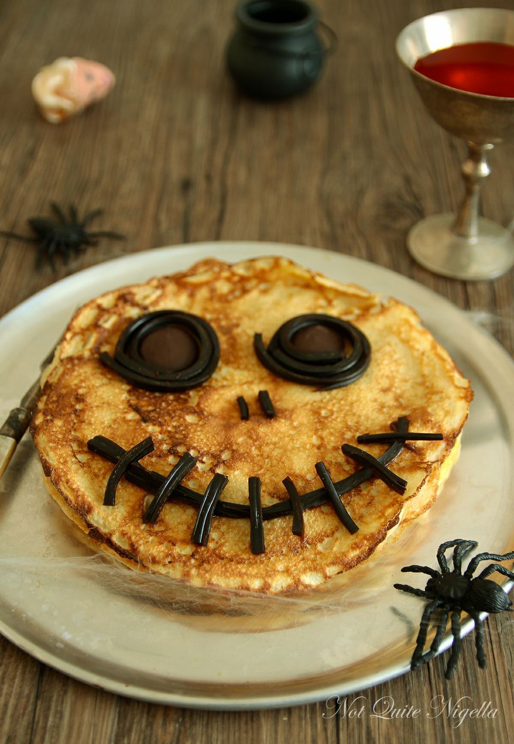 Creepy Crêpes!. Recipe. Halloween breakfast, Halloween pancakes, Halloween food for party