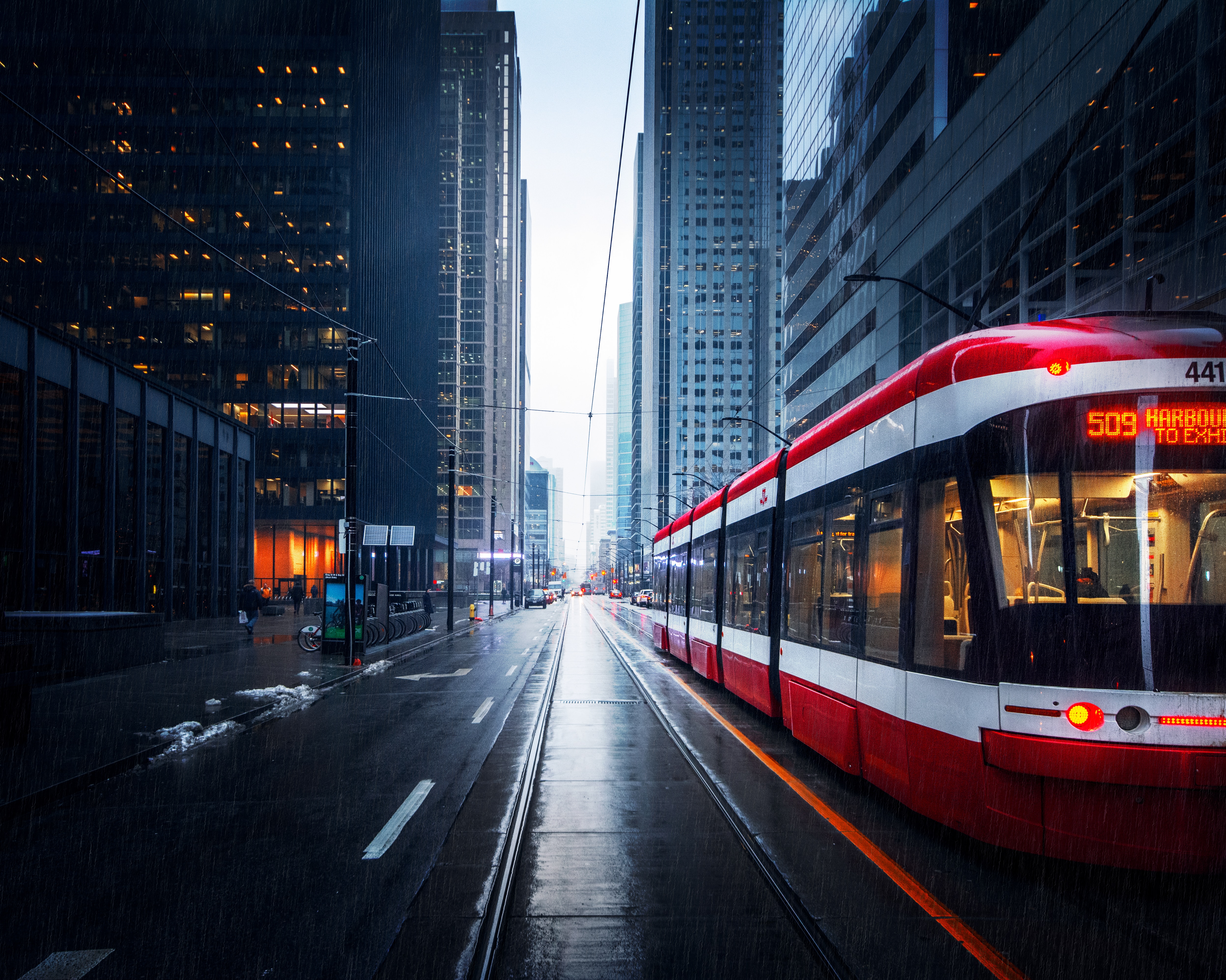 Tram In Downtown Toronto, HD Photography, 4k Wallpaper, Image, Background, Photo and Picture