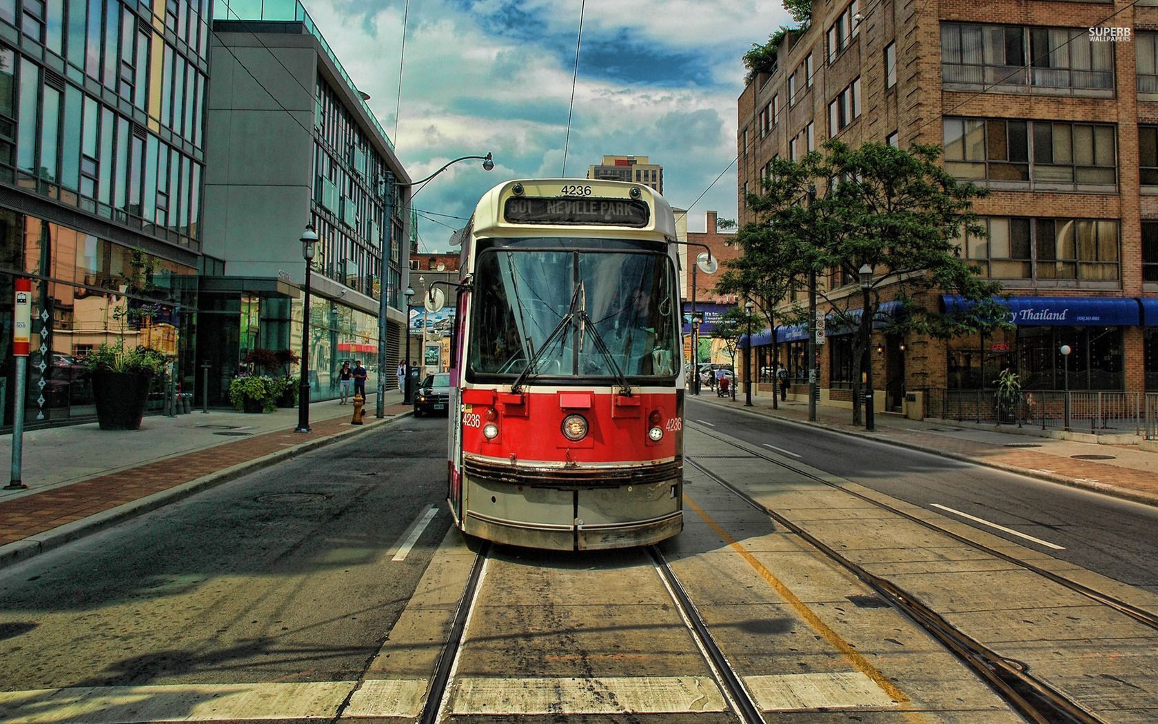 Tram in Toronto wallpaper wallpaper