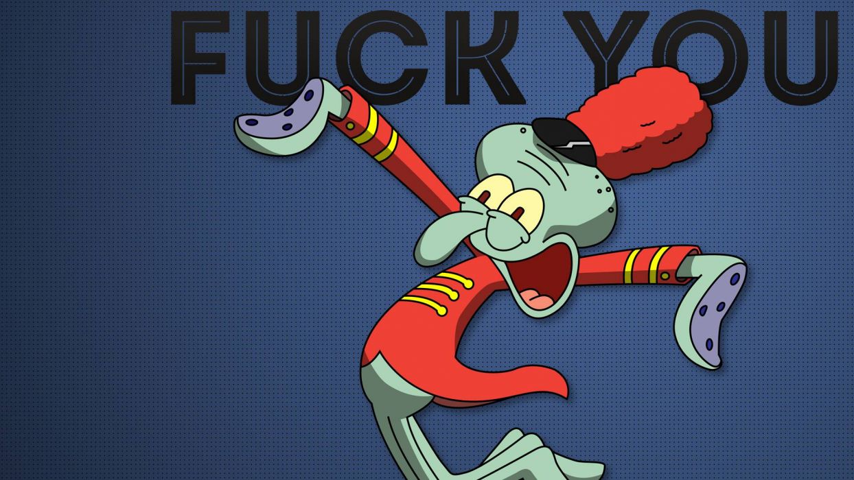 Spongebob Squarepants Squidward Blue wtf sadic wallpaperx1080