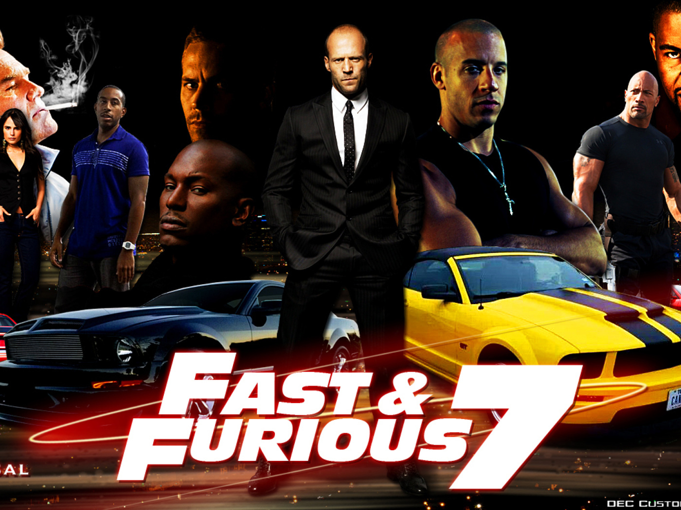 Fast and Furious 7 Movie Wallpapers for Fullscreen Desktop 1400x1050.