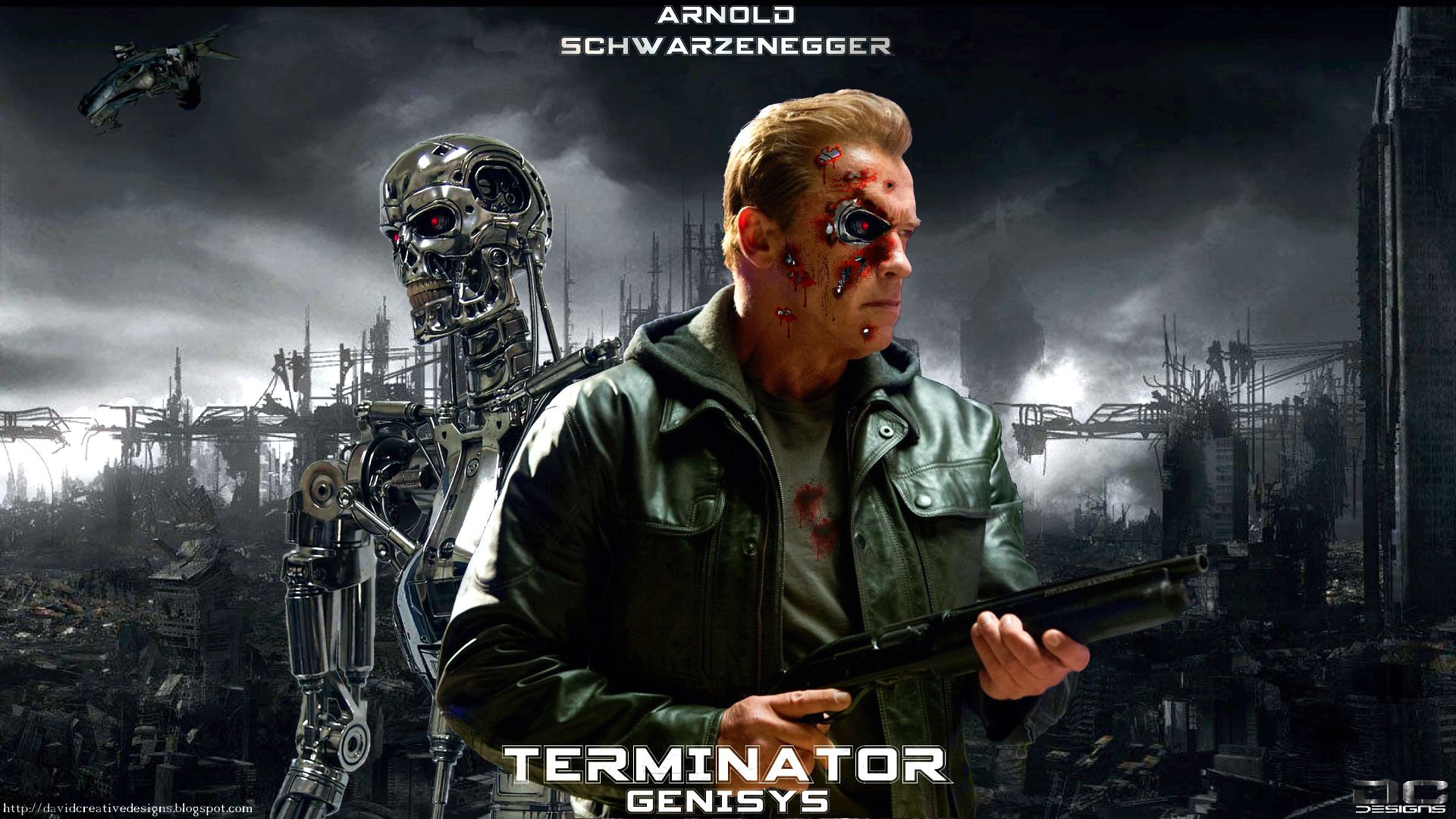 terminator, Genisys, Sci fi, Action, Robot, Cyborg, Futuristic, Genisis, Adventure, 1genisys, Warrior Wallpaper HD / Desktop and Mobile Background