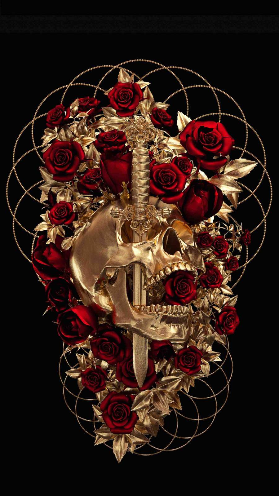 Skeleton Rose Wallpaper