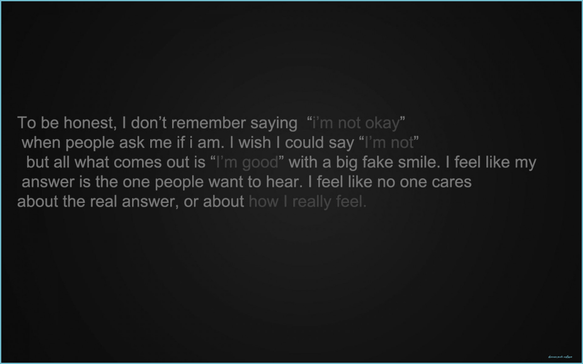 Dark Depression Wallpaper On Quotes Wallpaper