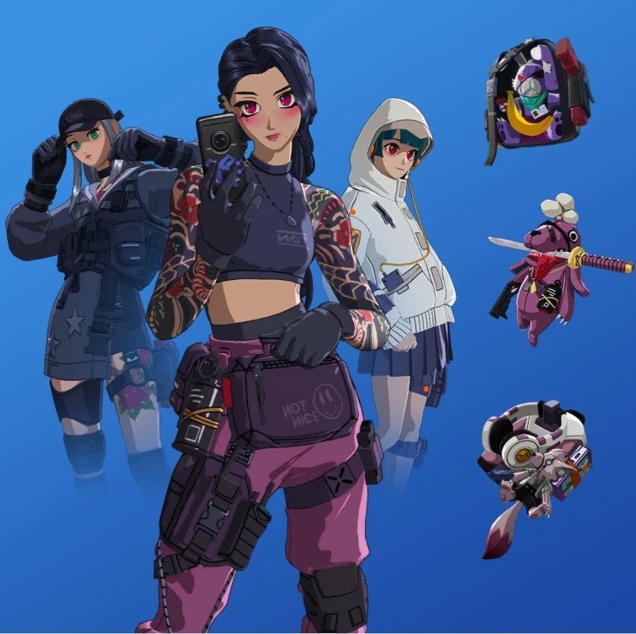 Fortnite: Cyber Infiltration Pack, Included Cosmetics, Anime Skins