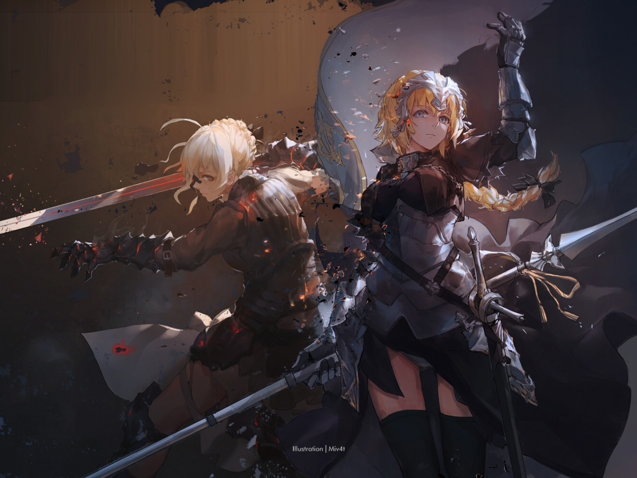 Download 2048x1536 Fate Stay Night, Saber, Armored, Ruler, Fate Apocrypha, Fate Grand Order, #OMGMUCHLOVE Wallpaper for Ainol Novo 9 Spark