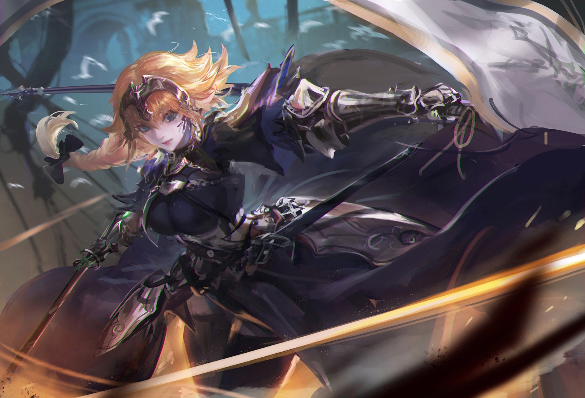 Download wallpapers from anime Fate/Apocrypha with tags: Jeanne d'Arc,...