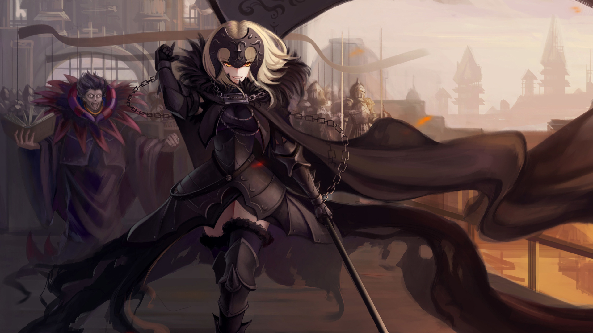 #FateApocrypha #Jeanne dArc #Ruler (FateApocrypha) #anime girls # Fate Series #Caster (FateZero) #anime wallpaper. Mocah HD Wallpaper