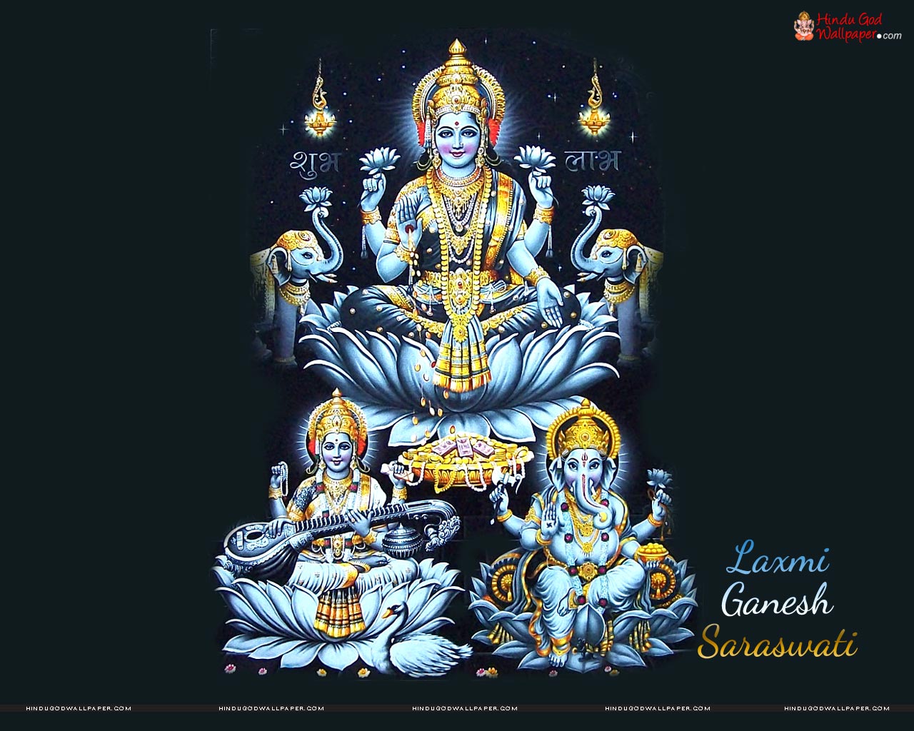 Laxmi Ganesh Saraswati HD Saraswati Laxmi Ganesh HD Wallpaper