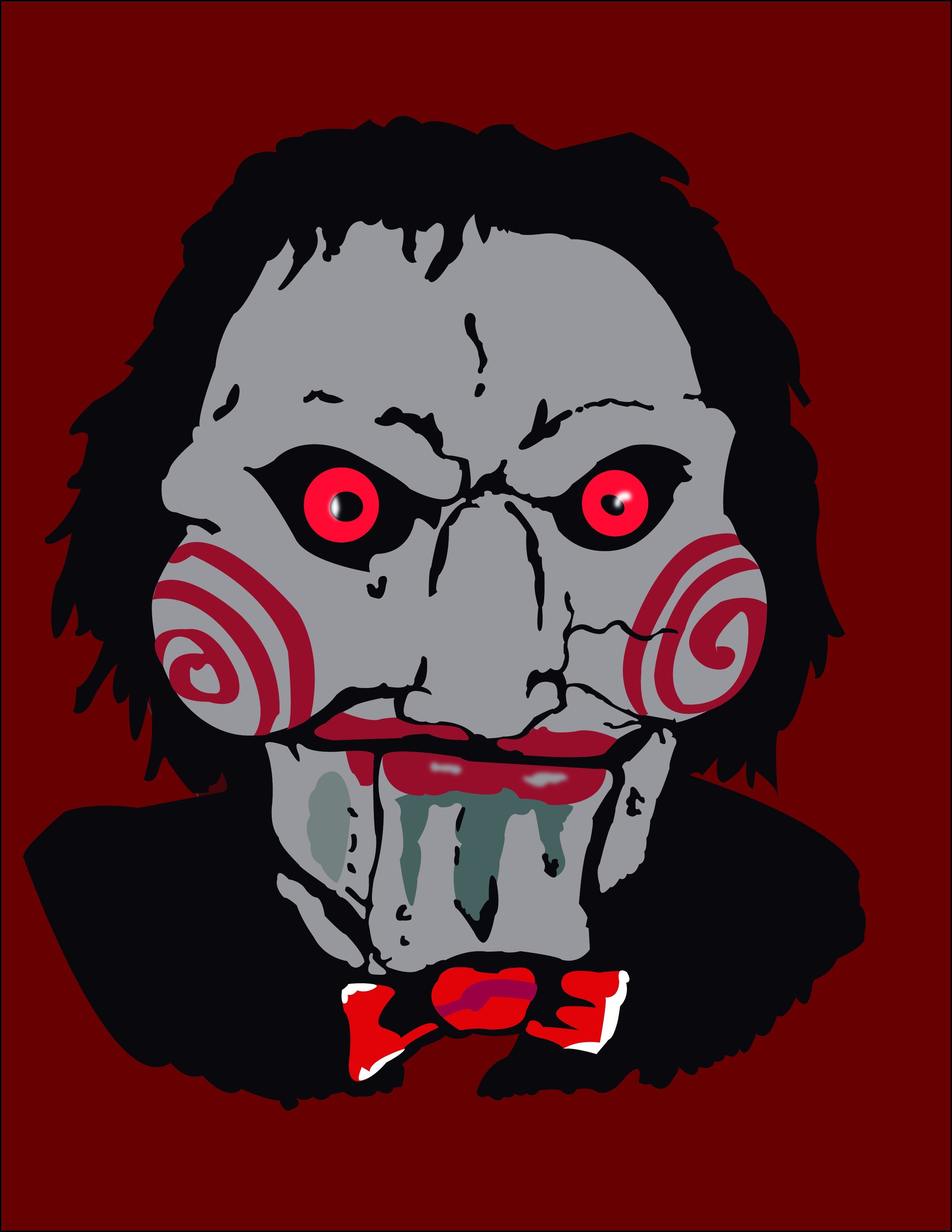Billy the Puppet, Saw, Red, Bow tie Wallpaper HD / Desktop and Mobile Background