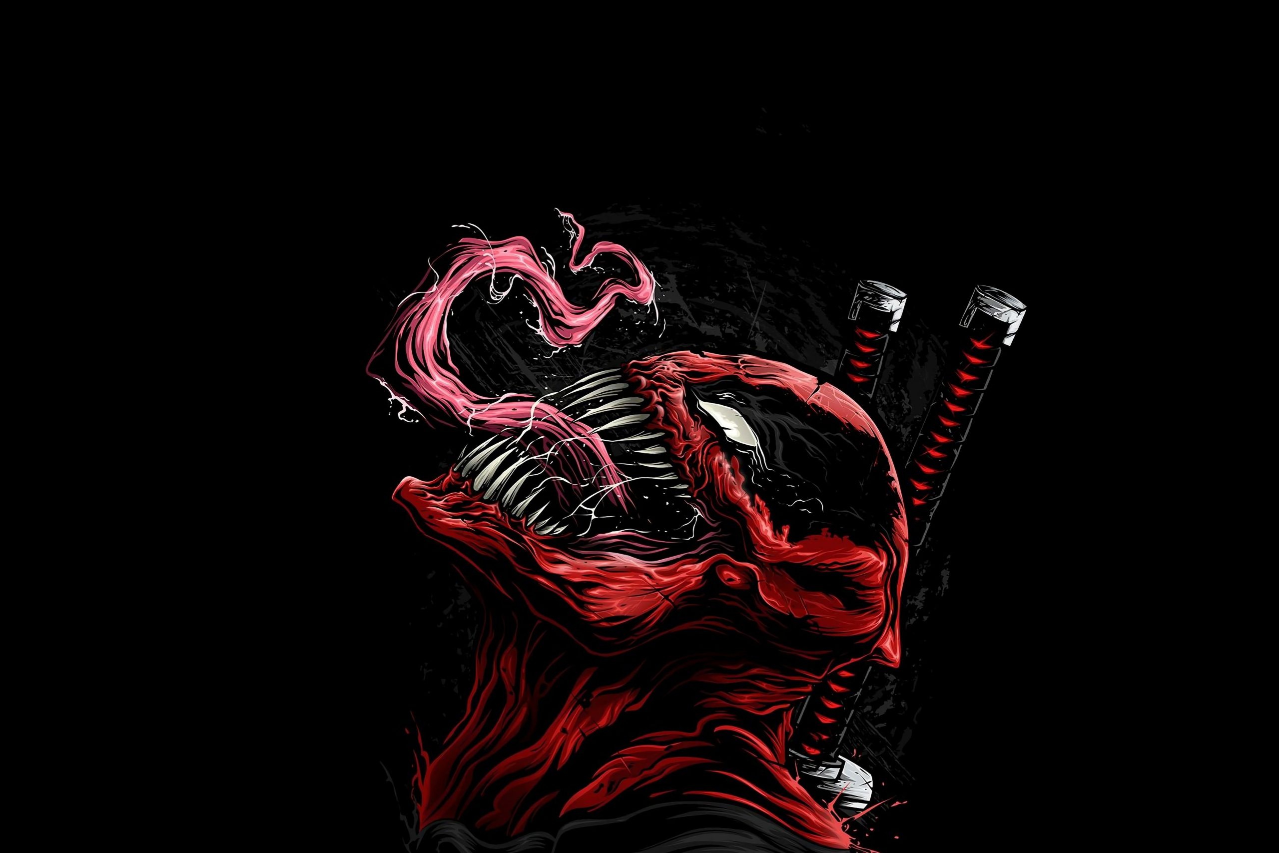 Wallpaper Deadpool, Venom, Illustration, Artwork, Comics • Wallpaper For You HD Wallpaper For Desktop & Mobile