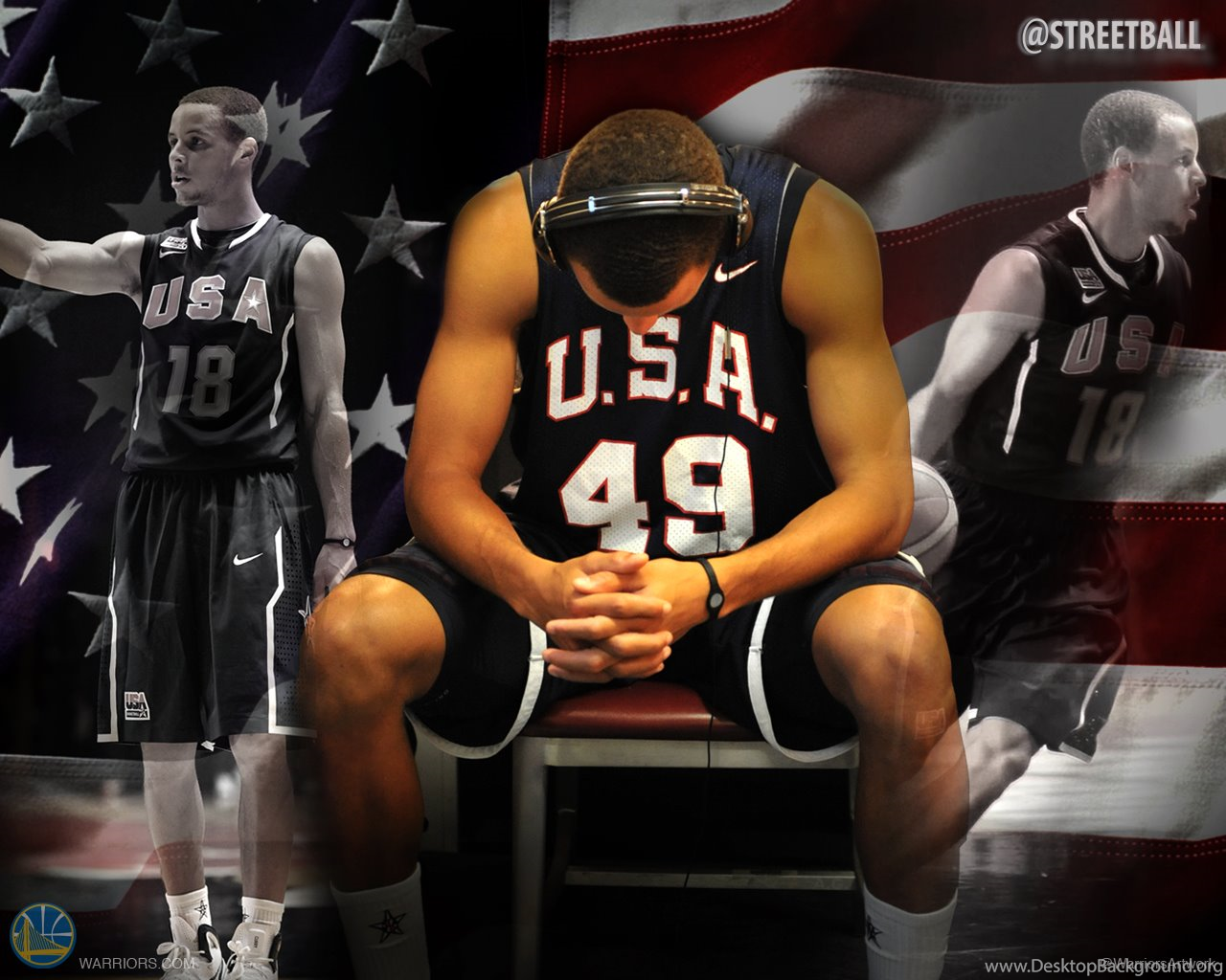 Stephen Curry Team USA Basketball Wallpaper Streetball Desktop Background
