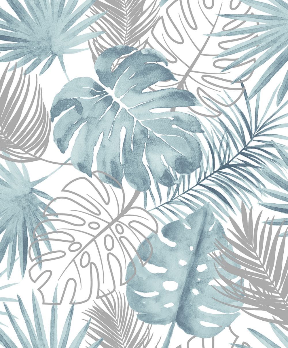 Tropical Leaves by Albany, Wallpaper Direct. Leaf wallpaper, Tropical leaves, Grey wallpaper