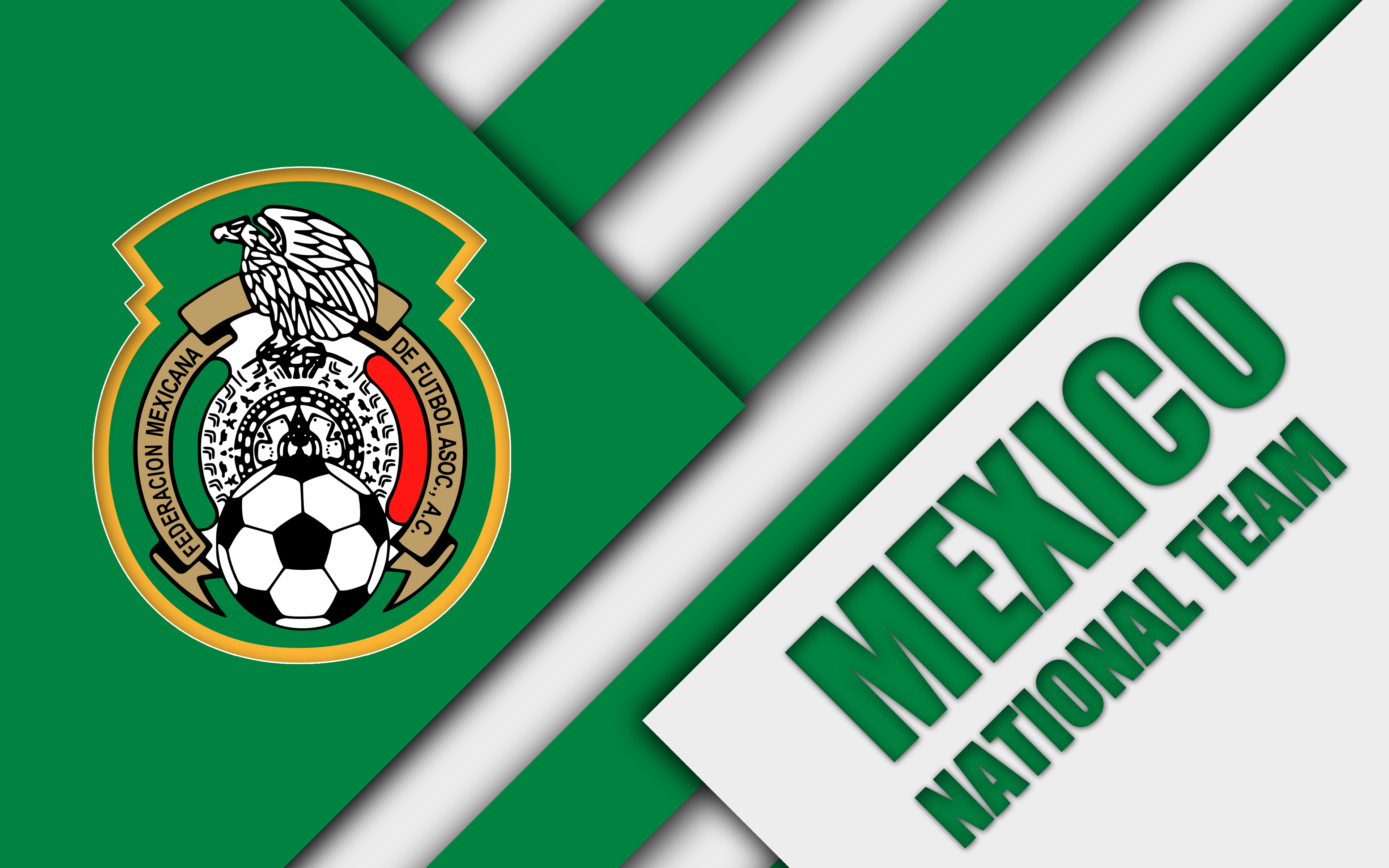 Emblem Logo Mexico Soccer Wallpaper:3840x2400