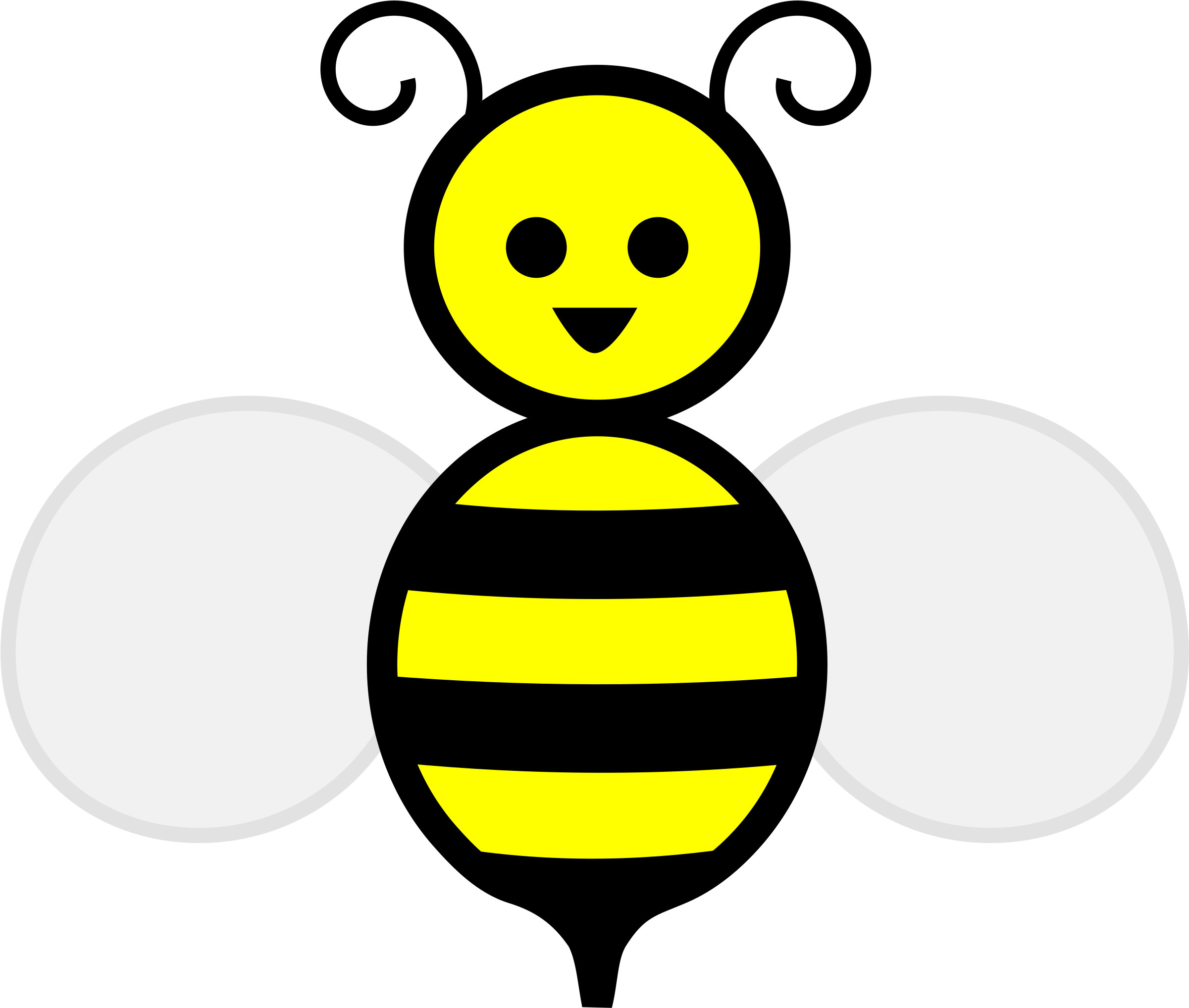 Download HD Vector Bee Cartoon Bee Clip Art Transparent PNG Image