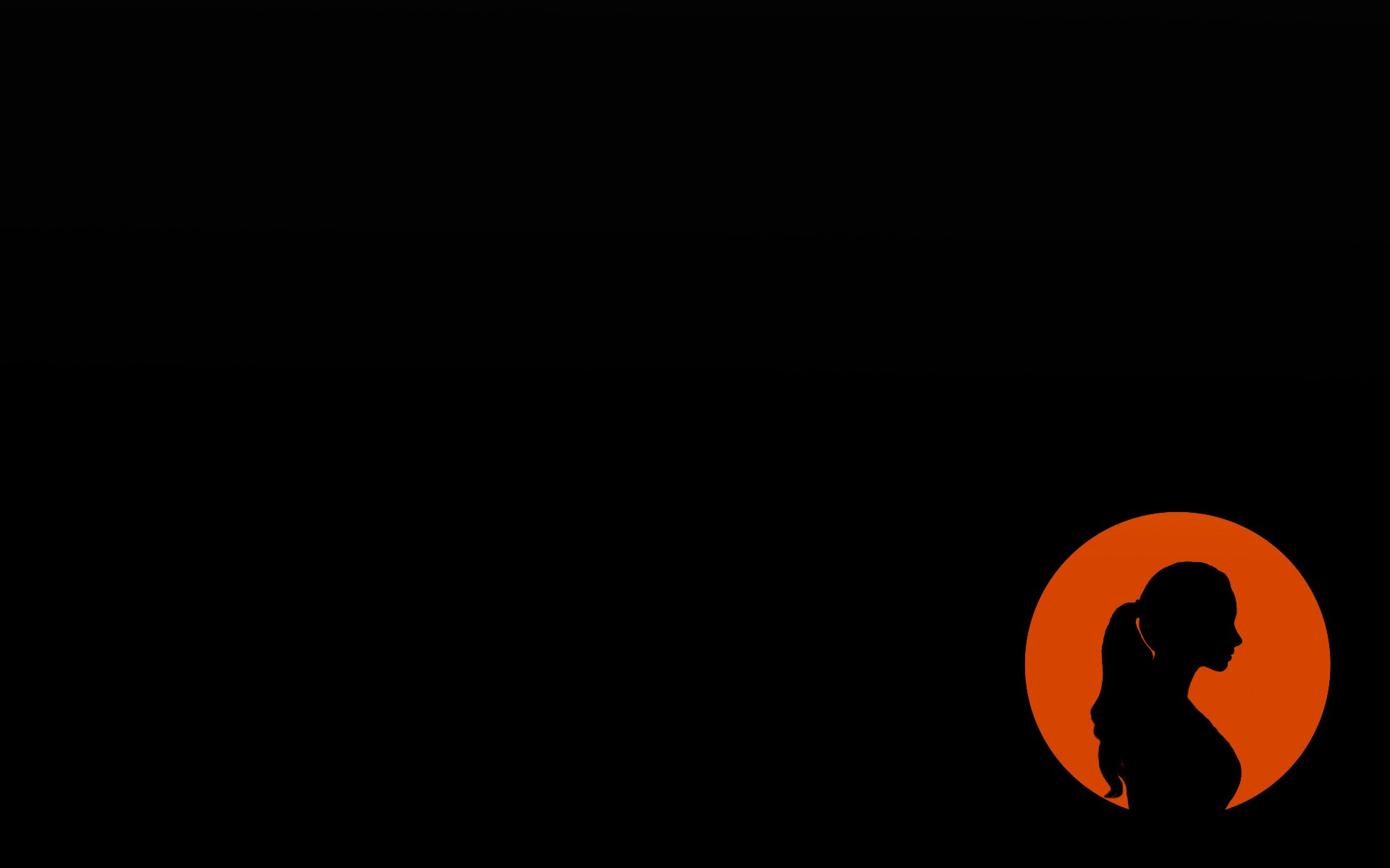 women profile minimalism artwork wallpaper