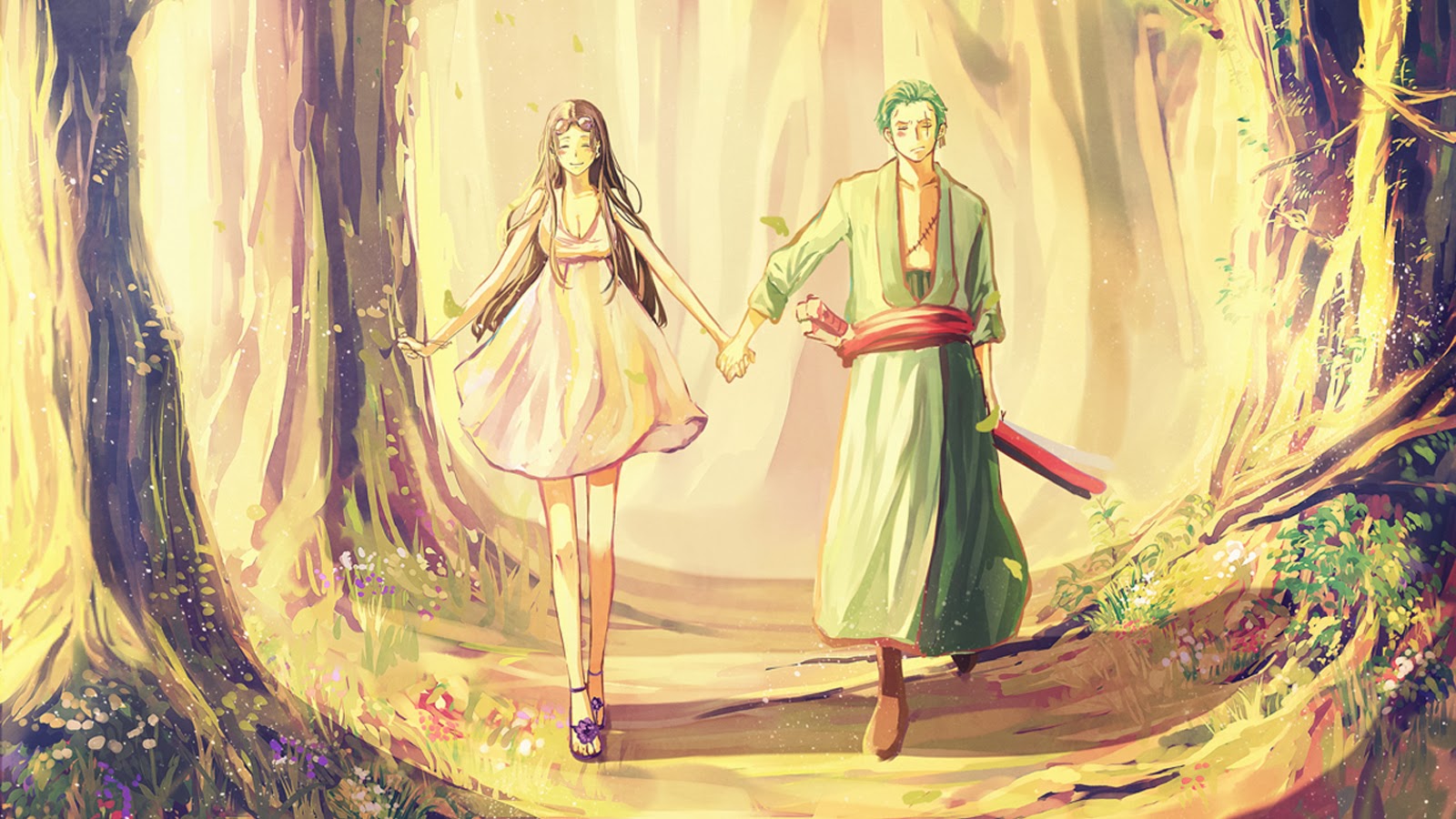 One Piece Wallpaper: One Piece Robin And Zoro Wallpaper