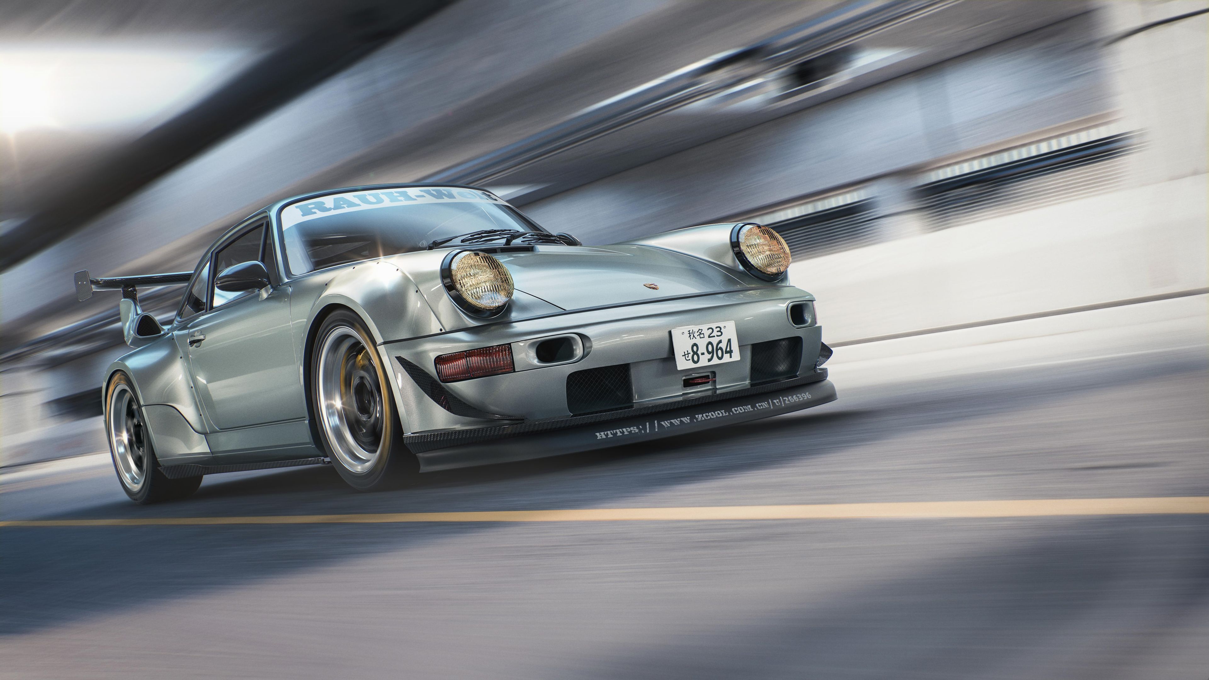 Porsche 964 RWB CGI 4k Porsche Wallpaper, Hd Wallpaper, Cgi Wallpaper, Cars Wallpaper, Behance Wallpaper, 4k Wallpaper. Porsche Porsche, Rwb