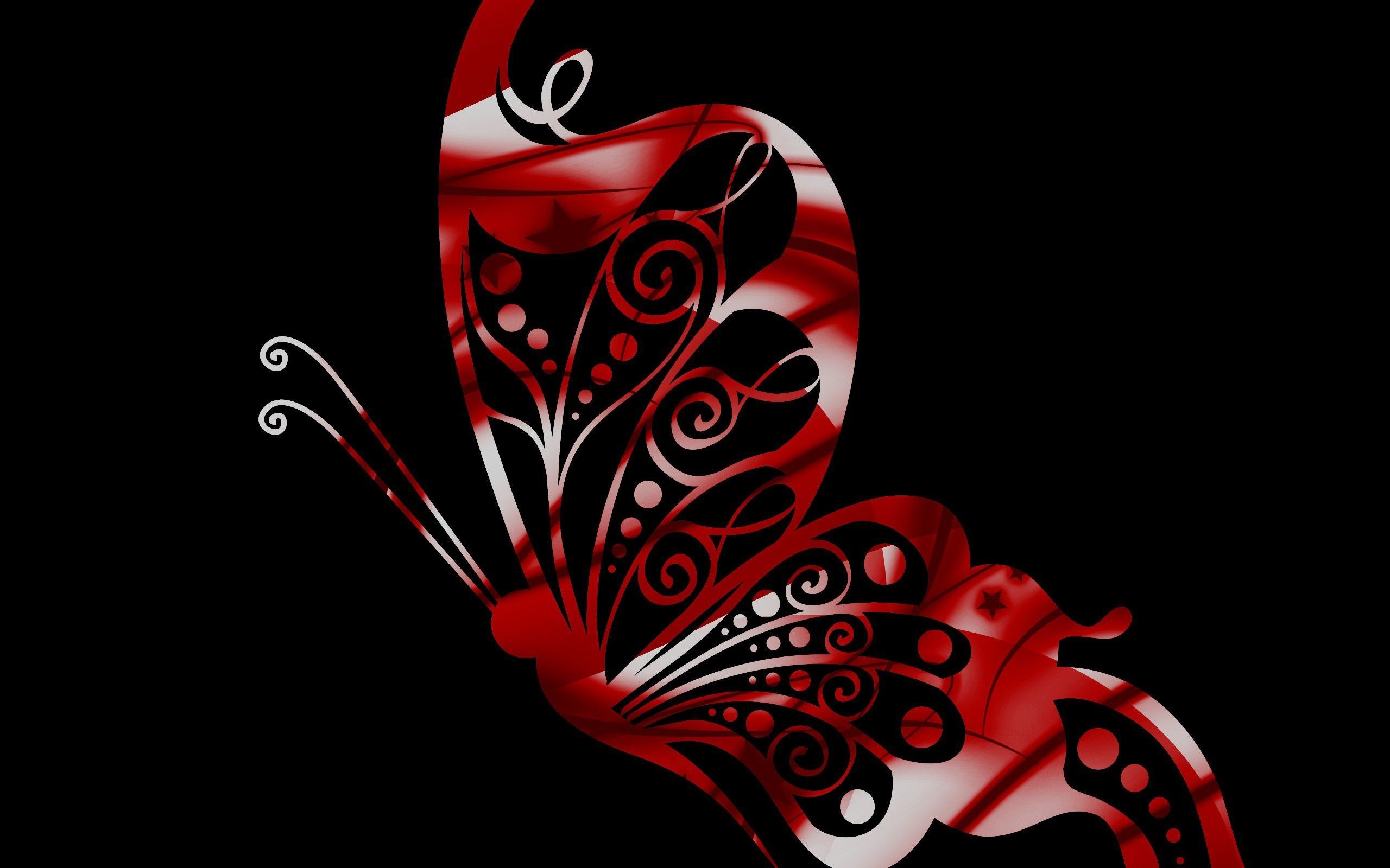 Red Butterfly Wallpaper